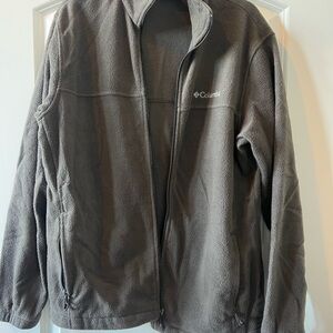 Columbia Men's light brown  Performance full zip fleece jacket